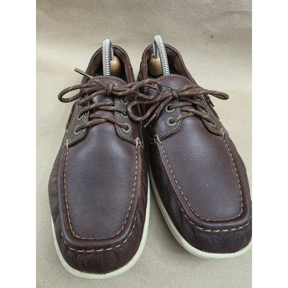 SAS Boat Shoes (Sz 9.5 W) Decksider Lace Up Tripad Comfort MoccasinUSA WIDE